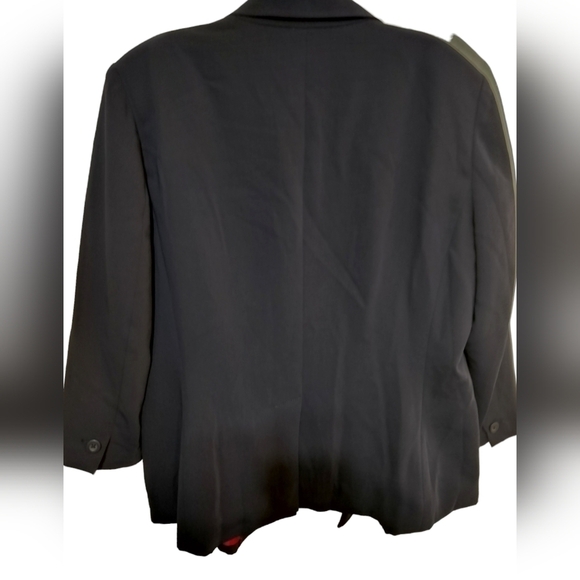 (1454) Tommy Hilfiger Navy Blue Preppy Loose Blazer Jacket Size 14 - Picture 5 of 11